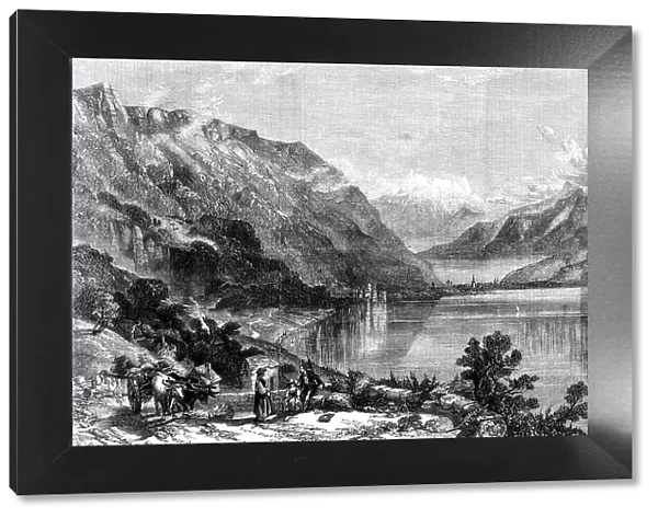 'The Lake of Geneva' - painted by W. Collingwood Smith - from the Exhibition of the Society of Paint Creator: Unknown. 'The Lake of Geneva' - painted by W. Collingwood Smith - from the Exhibition of the Society of Paint Creator: Unknown
