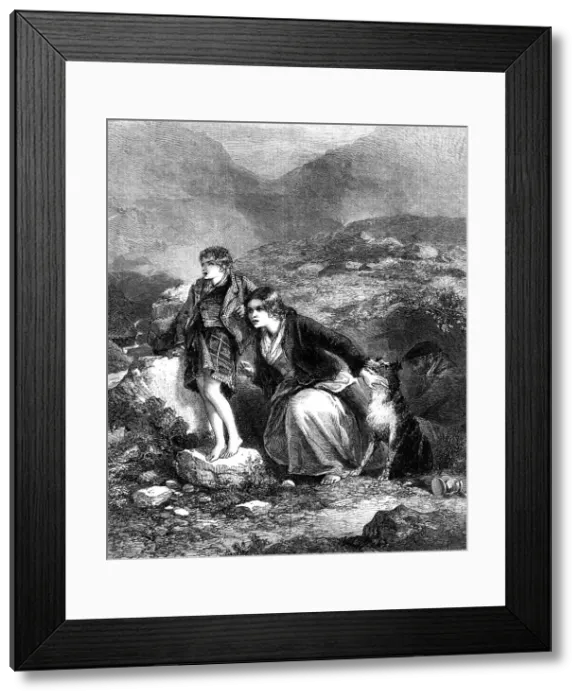 Framed Print : Looking Out - painted by F. W. Topham - from the Exhibition of the Society of Painters in Water Co Creator: Horace Harral. Looking Out - painted by F. W Framed Print : Looking Out - painted by F. W. Topham - from the Exhibition of the Society of Painters in Water Co Creator: Horace Harral. Looking Out - painted by F. W