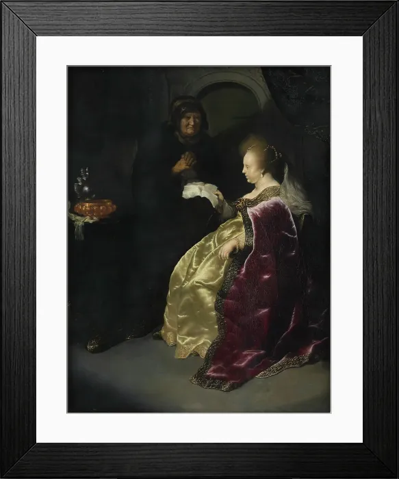 Framed Print : Esther reading Haman's Decree of the Extermination of the Jews, 1630-1639. Creators: Salomon Koninck, Rembrandt Harmensz van Rijn, Jan Lievens Framed Print : Esther reading Haman's Decree of the Extermination of the Jews, 1630-1639. Creators: Salomon Koninck, Rembrandt Harmensz van Rijn, Jan Lievens