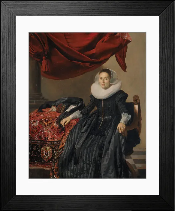 Framed Print : Portrait of a Young Woman, 1631. Creator: Thomas de Keyser Framed Print : Portrait of a Young Woman, 1631. Creator: Thomas de Keyser