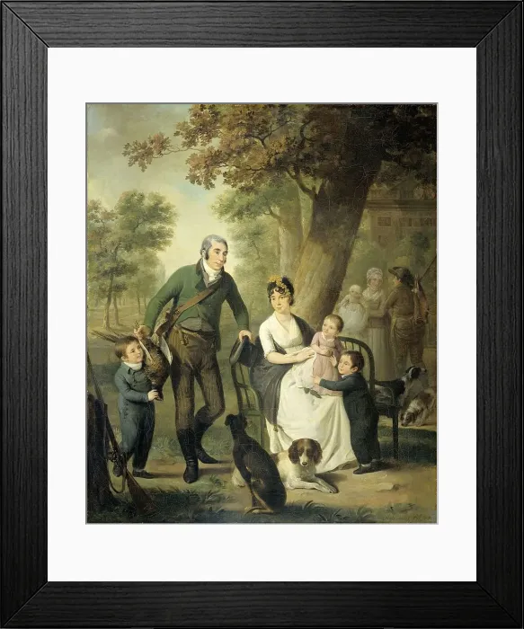 Framed Print : Jonkheer Gysbert Carel Rutger Reinier van Brienen van Ramerus...with his Wife and...Children, 1804. Creator: Adriaan De Lelie Framed Print : Jonkheer Gysbert Carel Rutger Reinier van Brienen van Ramerus...with his Wife and...Children, 1804. Creator: Adriaan De Lelie