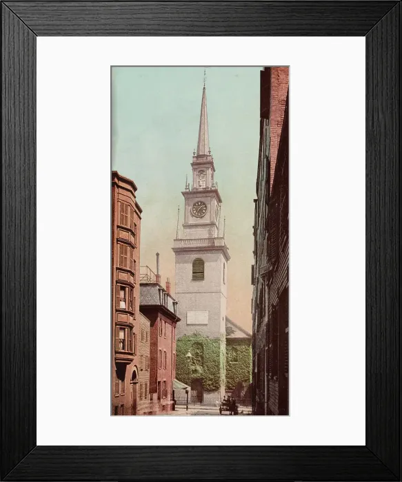 Framed Print : Church (Old North), Boston, ca 1900. Creator: Unknown Framed Print : Church (Old North), Boston, ca 1900. Creator: Unknown