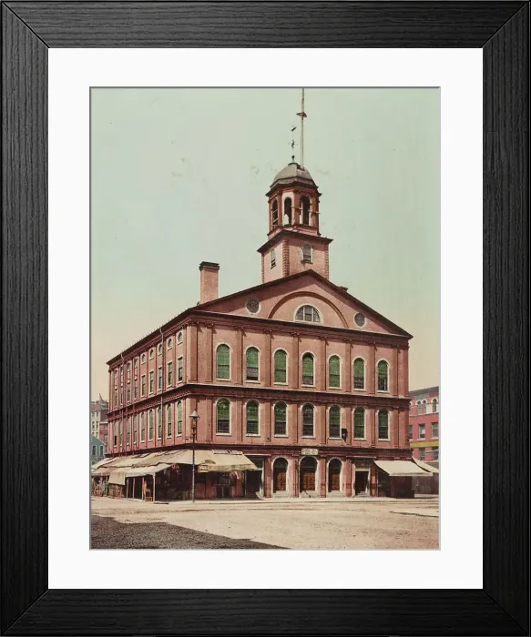 Framed Print : Faneuil Hall, Boston, c1900. Creator: Unknown Framed Print : Faneuil Hall, Boston, c1900. Creator: Unknown