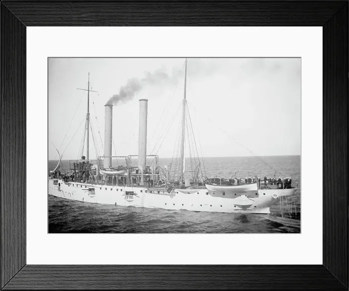 Framed Print : U.S.S. Nashville, between 1897 and 1901. Creator: Unknown Framed Print : U.S.S. Nashville, between 1897 and 1901. Creator: Unknown