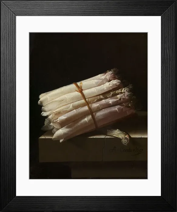 Framed Print : Still Life with Asparagus, 1697. Creator: Adriaen Coorte Framed Print : Still Life with Asparagus, 1697. Creator: Adriaen Coorte