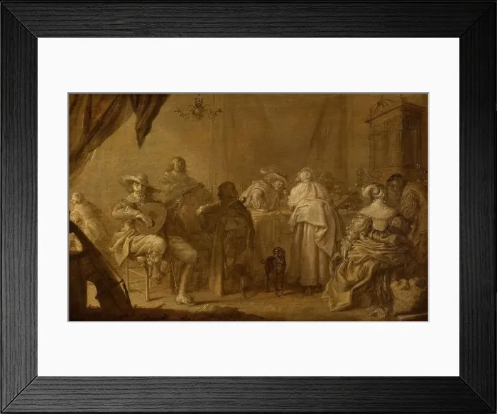 Framed Print : A Musical Party, c.1635-c.1645. Creator: Adriaen van de Venne Framed Print : A Musical Party, c.1635-c.1645. Creator: Adriaen van de Venne