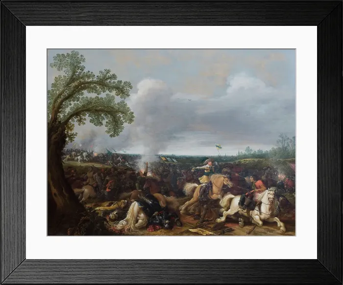 Framed Print : King Gustav II Adolf of Sweden at the Battle by Lützen November 16th, 1632, 1634. Creator: Jan Asselijin