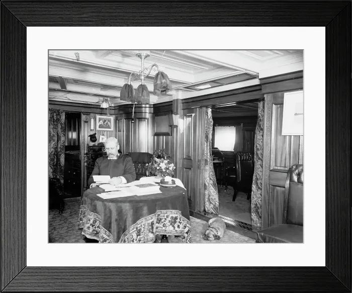 Framed Print : U.S.S. Newark, Capt. Casey, between 1891 and 1901. Creator: Unknown Framed Print : U.S.S. Newark, Capt. Casey, between 1891 and 1901. Creator: Unknown