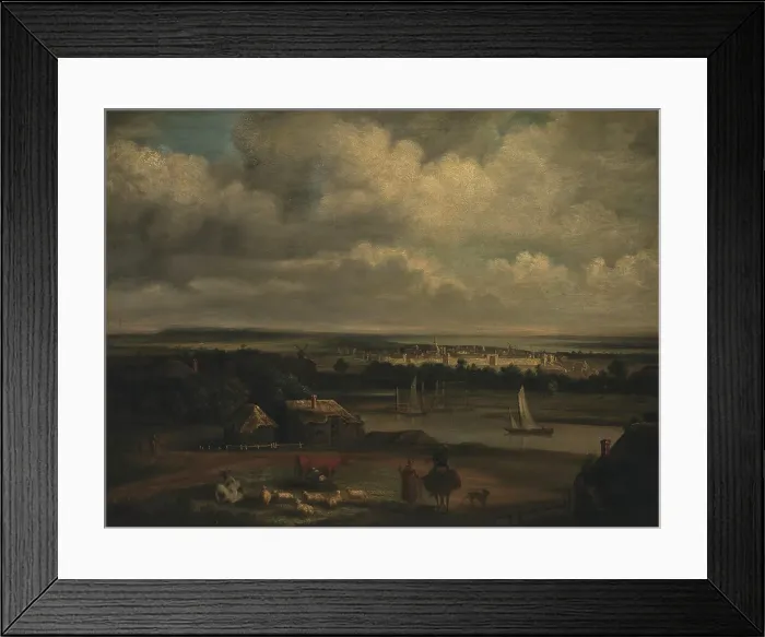 Framed Print : Landscape, 1634-1688. Creator: Koninck, Philips, follower of (1619-1688); Framed Print : Landscape, 1634-1688. Creator: Koninck, Philips, follower of (1619-1688);