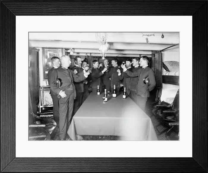 Framed Print : U.S.S. Newark, sweethearts and wives, between 1891 and 1901. Creator: Unknown Framed Print : U.S.S. Newark, sweethearts and wives, between 1891 and 1901. Creator: Unknown