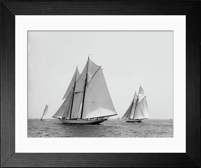 Framed Print : At start, Larchmont, 1895 June 15. Creator: Johns Johnston Framed Print : At start, Larchmont, 1895 June 15. Creator: Johns Johnston