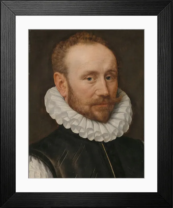 Framed Print : Portrait of a Man, 1581. Creator: Adriaen Thomasz Key Framed Print : Portrait of a Man, 1581. Creator: Adriaen Thomasz Key