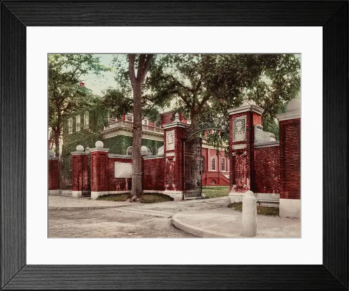 Framed Print : Harvard Gate, Harvard University, c1899. Creator: Unknown