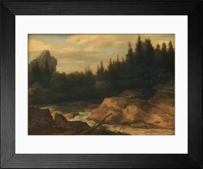 Framed Print : The River in the Pine Forest, 1636-1675. Creator: Allart van Everdingen Framed Print : The River in the Pine Forest, 1636-1675. Creator: Allart van Everdingen