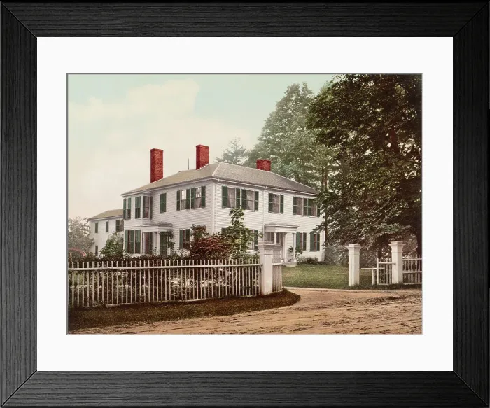 Framed Print : The Emerson House, Concord, c1900. Creator: Unknown Framed Print : The Emerson House, Concord, c1900. Creator: Unknown