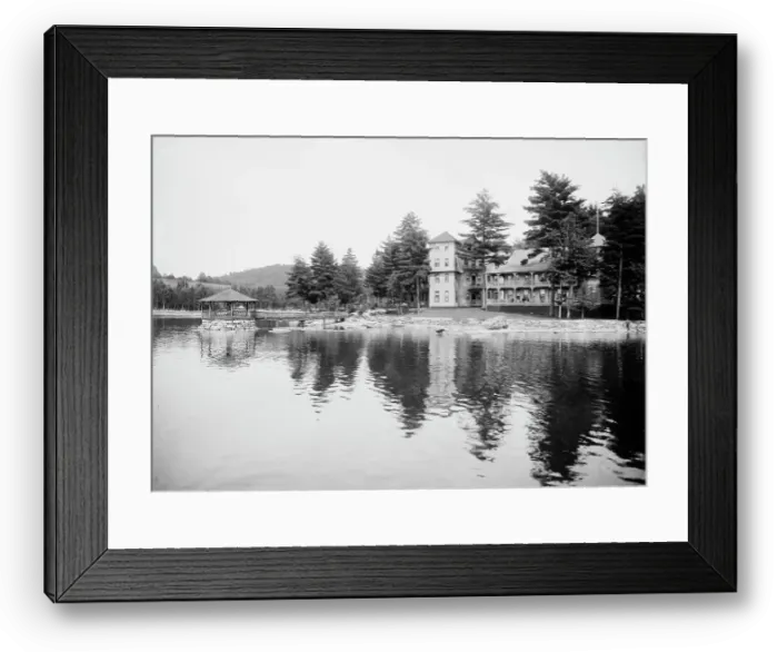 Framed Print : Pine Grove Springs Hotel, Lake Spofford, N.H. between 1900 and 1905. Creator: Unknown Framed Print : Pine Grove Springs Hotel, Lake Spofford, N.H. between 1900 and 1905. Creator: Unknown