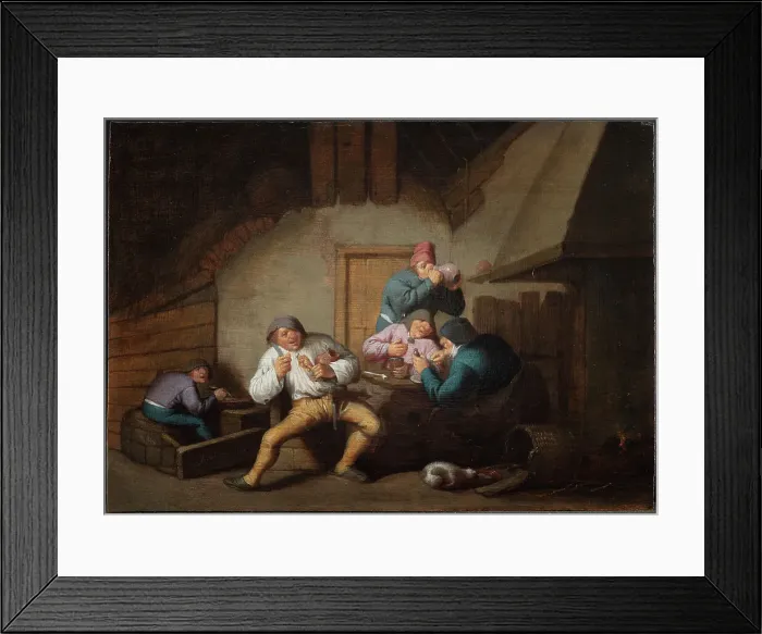 Framed Print : Peasants at Table. The Five Senses: The Sense of Taste, 1637-1656. Creator: Anthonie Victoryns Framed Print : Peasants at Table. The Five Senses: The Sense of Taste, 1637-1656. Creator: Anthonie Victoryns