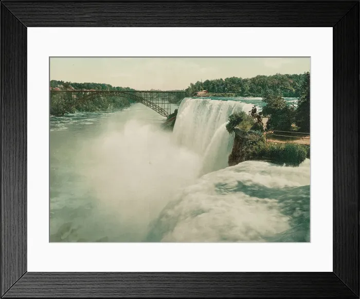 Framed Print : Niagara, American Fall from Goat Island, c1898. Creator: Unknown