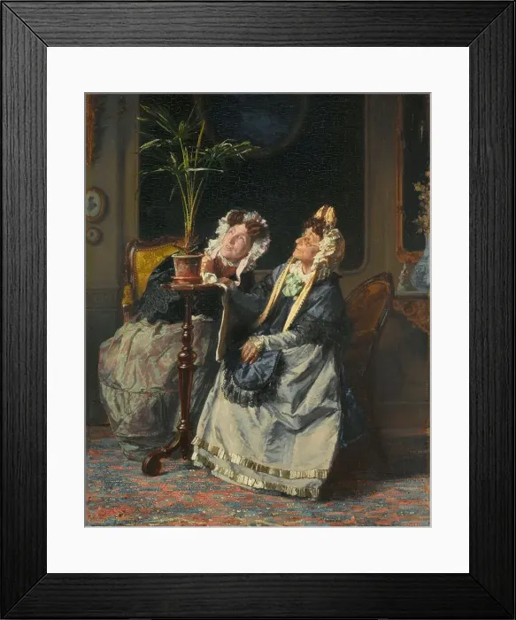 Framed Print : Under the Palms, 1880. Creator: Alexander Hugo Bakker Korff Framed Print : Under the Palms, 1880. Creator: Alexander Hugo Bakker Korff