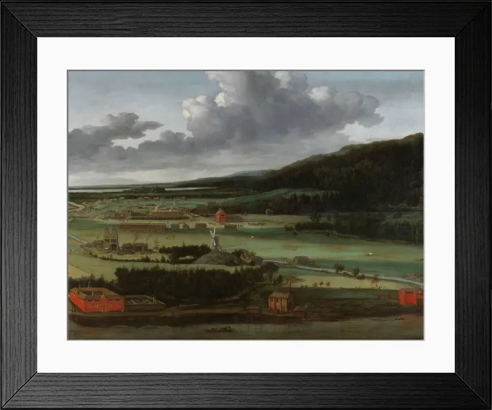 Framed Print : Hendrik Trip's Cannon Foundry in Julitabruk, Sweden, 1650-1675. Creator: Allart van Everdingen Framed Print : Hendrik Trip's Cannon Foundry in Julitabruk, Sweden, 1650-1675. Creator: Allart van Everdingen