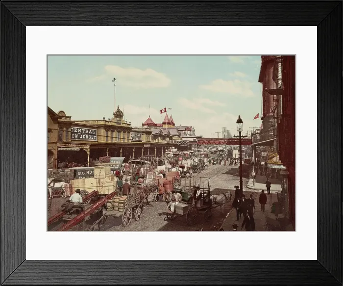 Framed Print : West Street, New York City, c1901. Creator: Unknown Framed Print : West Street, New York City, c1901. Creator: Unknown