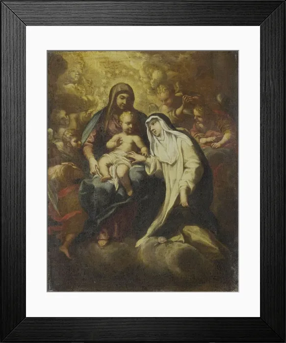 Framed Print : The Mystic Marriage of St Rose of Lima, 1666-1670. Creators: Lazzaro Baldi, Santa Rosa of Lima Framed Print : The Mystic Marriage of St Rose of Lima, 1666-1670. Creators: Lazzaro Baldi, Santa Rosa of Lima