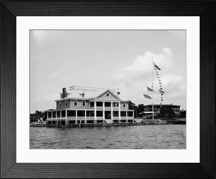Framed Print : Clubhouse, I.H.Y.C. 1897 July 31. Creator: Johns Johnston Framed Print : Clubhouse, I.H.Y.C. 1897 July 31. Creator: Johns Johnston