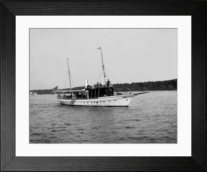 Framed Print : Steam yacht Edith, between 1900 and 1910. Creator: Unknown
