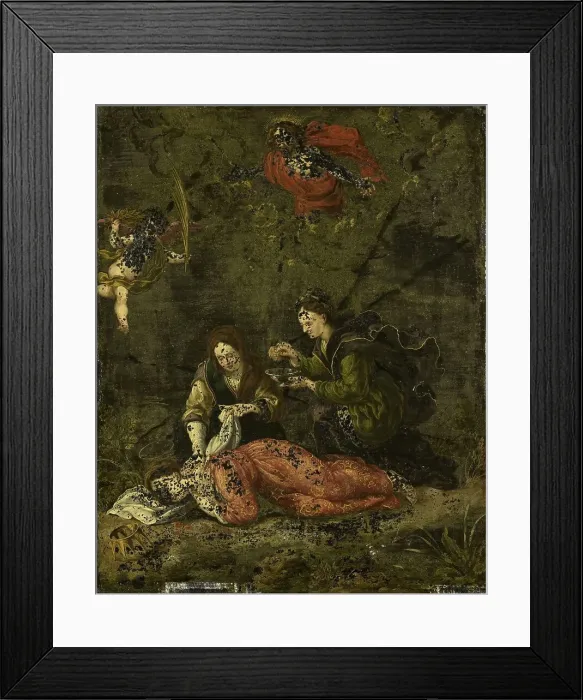 Framed Print : Death of St Cecilia, c.1600. Creator: Anon Framed Print : Death of St Cecilia, c.1600. Creator: Anon