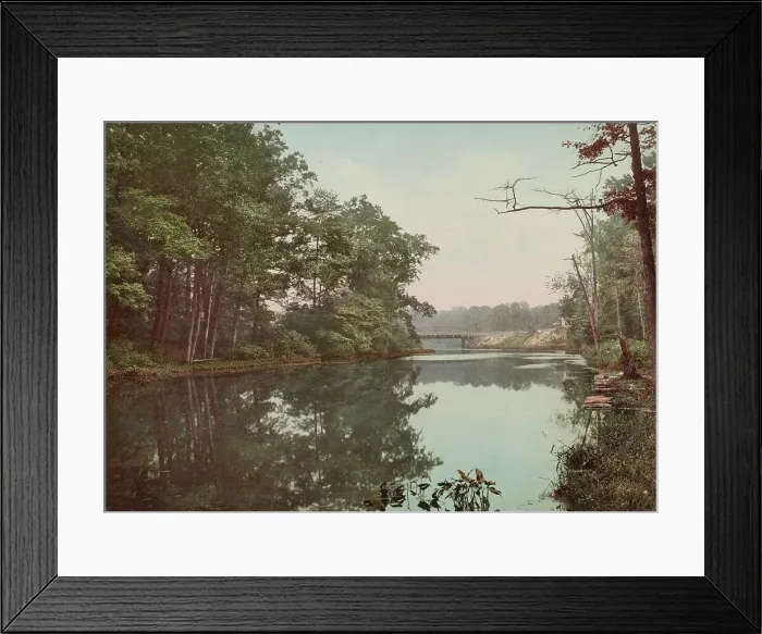 Framed Print : Bronx River in Bronx Park, New York, c1901. Creator: Unknown Framed Print : Bronx River in Bronx Park, New York, c1901. Creator: Unknown