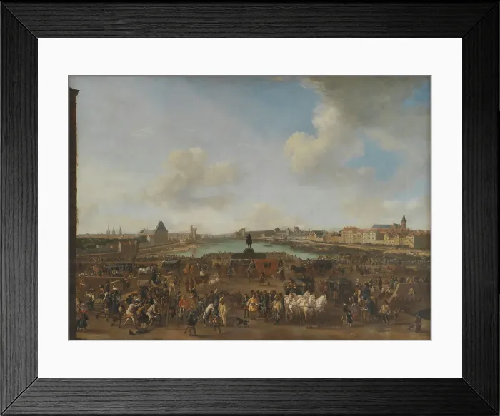 Framed Print : View of Paris seen from the Place Dauphine, 1638-1682. Creator: Pieter Wouwerman Framed Print : View of Paris seen from the Place Dauphine, 1638-1682. Creator: Pieter Wouwerman