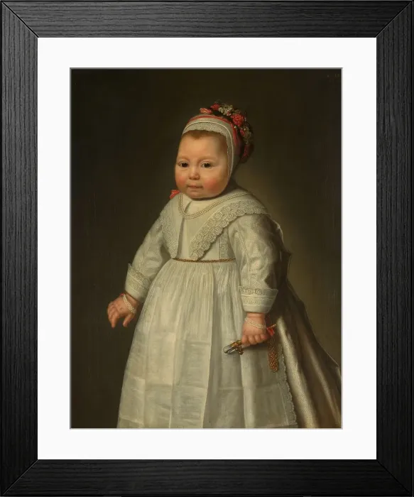 Framed Print : Portrait of Jacoba Bontemantel (1643-?), 1644. Creator: Anon Framed Print : Portrait of Jacoba Bontemantel (1643-?), 1644. Creator: Anon