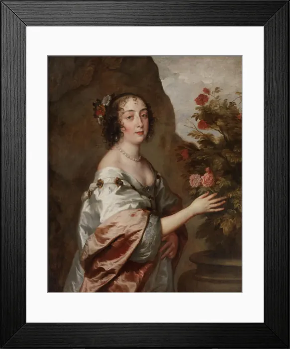 Framed Print : Portrait of a Lady, 1638-1640. Creators: Studio of Sir Peter Lely, Anthony van Dyck Framed Print : Portrait of a Lady, 1638-1640. Creators: Studio of Sir Peter Lely, Anthony van Dyck