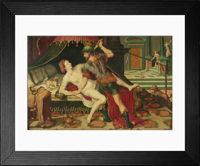 Framed Print : Rape of Lucretia, c.1575. Creator: Anon Framed Print : Rape of Lucretia, c.1575. Creator: Anon