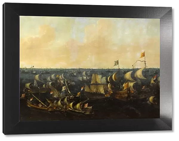 The Battle of the Zuider Zee, 6 October 1573, 1621. Creator: Abraham de Verwer