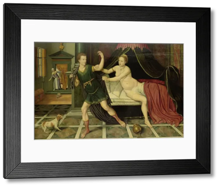 Framed Print : Joseph and Potiphar's Wife, c.1575. Creator: Anon