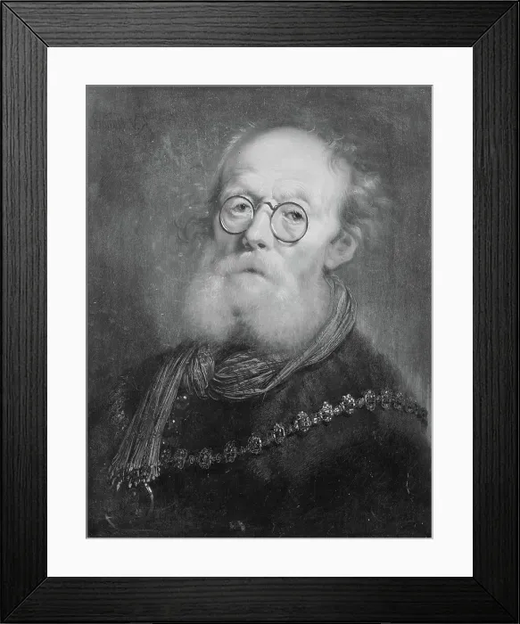 Framed Print : An old man. Allegory of sight, 1639. Creator: Karel van Mander III Framed Print : An old man. Allegory of sight, 1639. Creator: Karel van Mander III