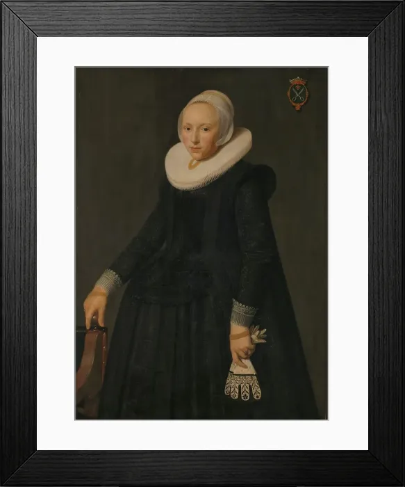 Framed Print : Portrait of Trijntje Tijsdr van Nooij (1606 / 07-1646), 1631. Creator: Anon Framed Print : Portrait of Trijntje Tijsdr van Nooij (1606 / 07-1646), 1631. Creator: Anon