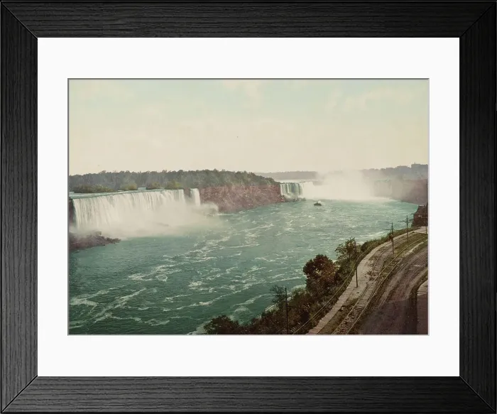 Framed Print : Niagara Falls from Canadian shore, ca 1900. Creator: Unknown Framed Print : Niagara Falls from Canadian shore, ca 1900. Creator: Unknown