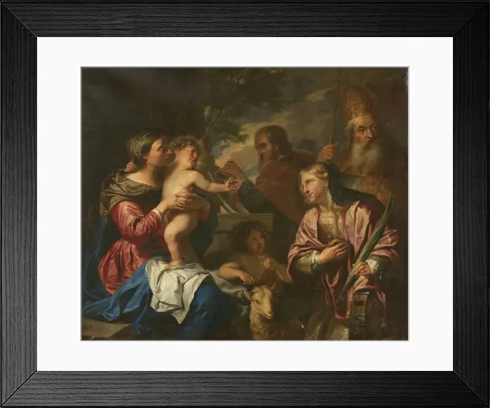 Framed Print : The Mystic Marriage of St Catherine, 1639-1677. Creator: Pieter Thijs Framed Print : The Mystic Marriage of St Catherine, 1639-1677. Creator: Pieter Thijs