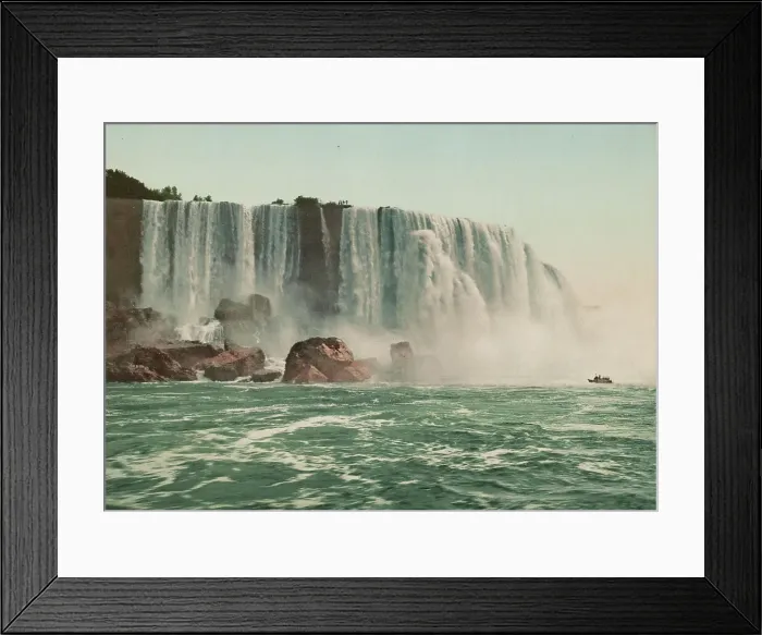 Framed Print : Horseshoe Fall, Niagara, ca 1900. Creator: Unknown Framed Print : Horseshoe Fall, Niagara, ca 1900. Creator: Unknown