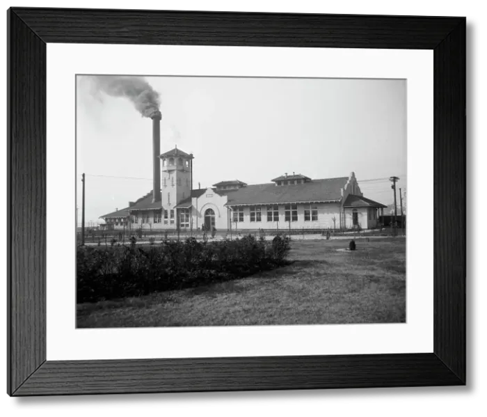Framed Print : Power house of Great Southern Hotel, Gulfport, Miss. between 1903 and 1910. Creator: Unknown Framed Print : Power house of Great Southern Hotel, Gulfport, Miss. between 1903 and 1910. Creator: Unknown