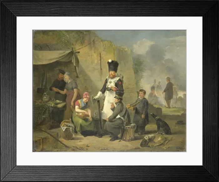 Framed Print : The Camp Follower, 1825-1827. Creator: Anthonie Constantijn Govaerts Framed Print : The Camp Follower, 1825-1827. Creator: Anthonie Constantijn Govaerts