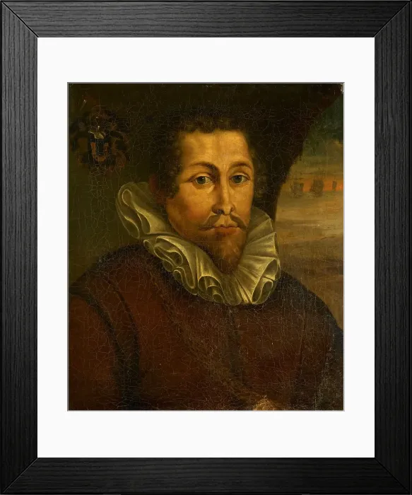 Framed Print : Portrait of Pieter Willemsz Verhoeff (c.1573-1609), after c.1607. Creator: Anon Framed Print : Portrait of Pieter Willemsz Verhoeff (c.1573-1609), after c.1607. Creator: Anon
