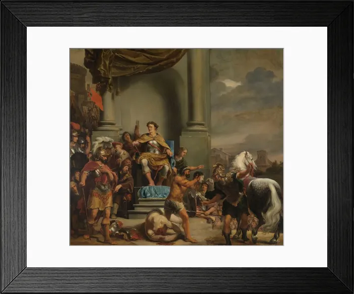 Framed Print : Consul Titus Manlius Torquatus Orders the Beheading of his Son, 1661-1663. Creator: Ferdinand Bol Framed Print : Consul Titus Manlius Torquatus Orders the Beheading of his Son, 1661-1663. Creator: Ferdinand Bol