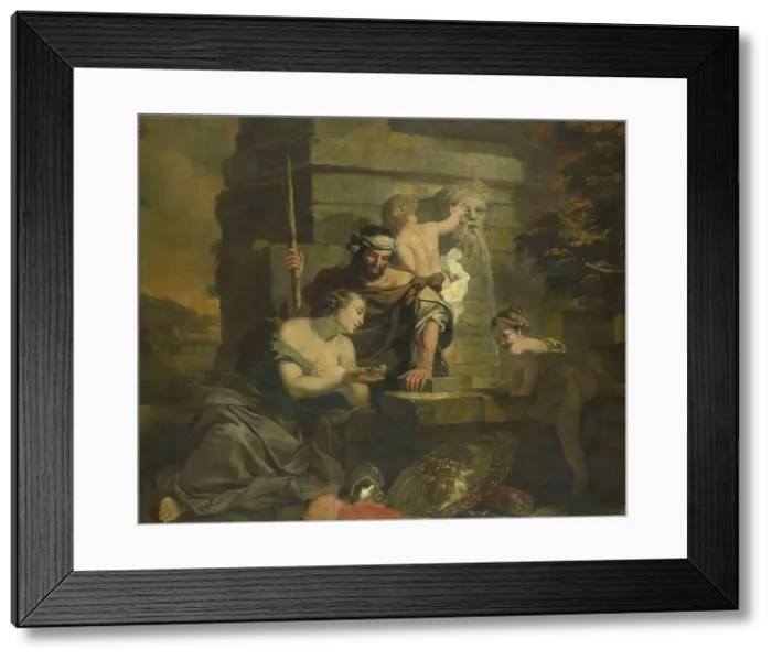 Framed Print : Granida and Daiphilo, c.1665-c.1668. Creator: Gerard de Lairesse Framed Print : Granida and Daiphilo, c.1665-c.1668. Creator: Gerard de Lairesse