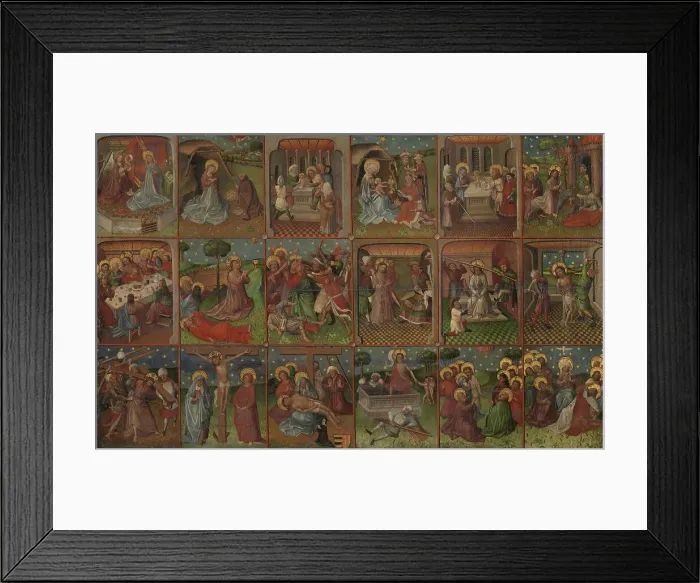 Framed Print : Scenes from the life of Christ, c.1435. Creator: Anon Framed Print : Scenes from the life of Christ, c.1435. Creator: Anon