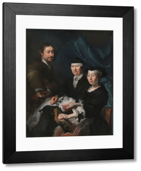 Framed Print : The Artist with his Family, 1640. Creator: Karel van Mander III Framed Print : The Artist with his Family, 1640. Creator: Karel van Mander III