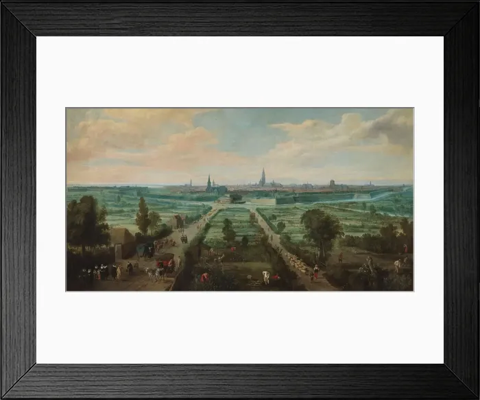 Framed Print : Panoramic View of Antwerp from the East, 1636. Creator: Jan Wildens Framed Print : Panoramic View of Antwerp from the East, 1636. Creator: Jan Wildens