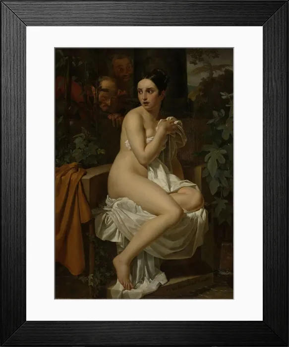 Framed Print : Susanna and the Elders, 1820. Creator: Pieter Van Hanselaere Framed Print : Susanna and the Elders, 1820. Creator: Pieter Van Hanselaere